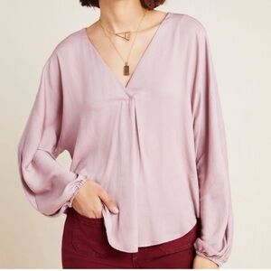 Anthropologie Dolan lilac blouse size XL new with tags